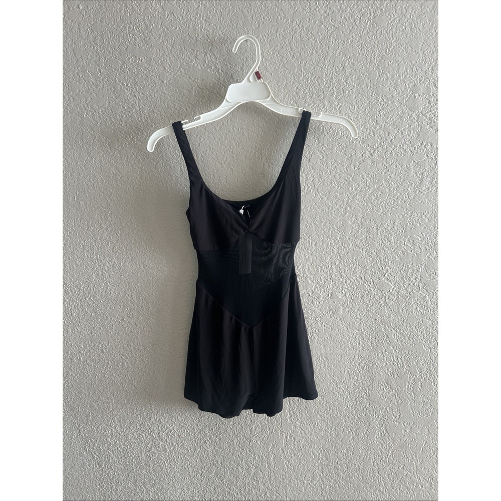 naked wardrobe Black Sleeveless Romper Jumpsuit